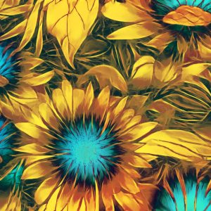 yellow flower pattern background